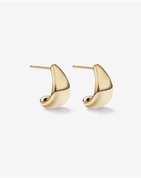 Michael Hill - Polished Graduated Dome Huggie Stud Earrings in 10kt Yellow Gold
