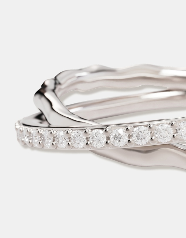 By Charlotte - Entwined Hearts Ring