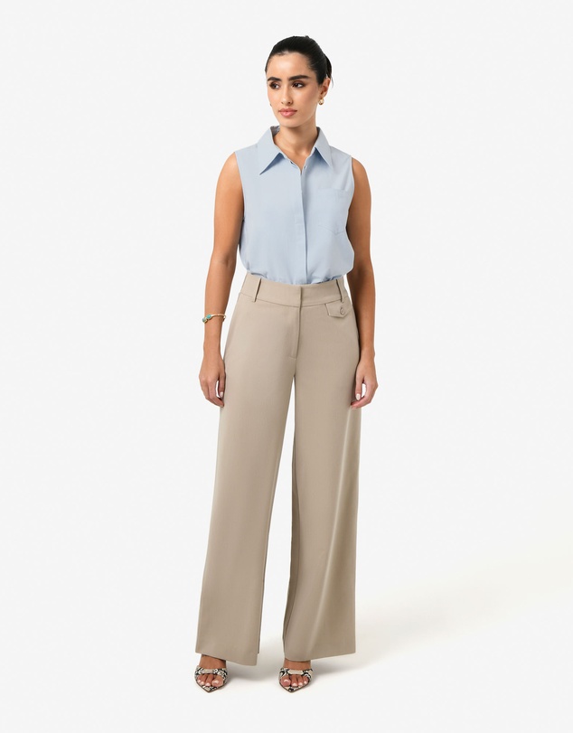 Forcast - Kia Cotton Sleeveless Shirt