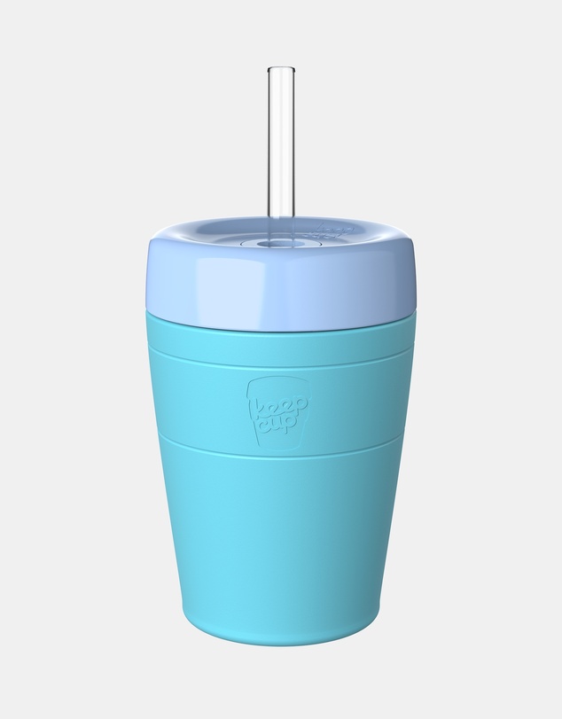 KeepCup - Helix Cold Cup 12oz Reusable Coffee Cup with Straw