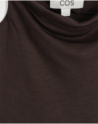 COS - Draped Turtleneck Tank Top