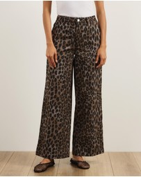 Atmos&Here - Aloura Leopard Print Pants