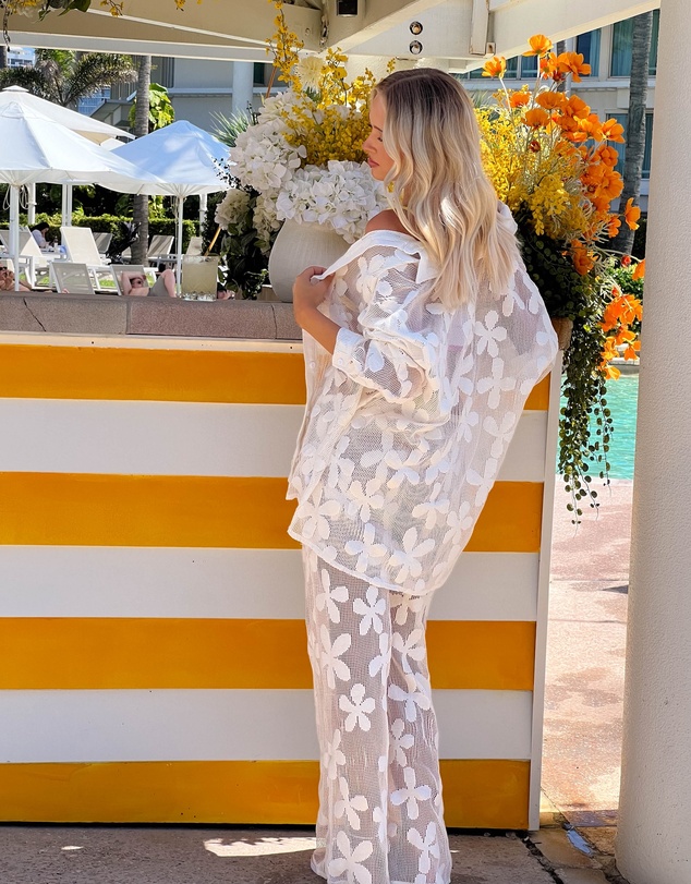 Beginning Boutique - Bronwyn White Long Sleeve Mini Dress
