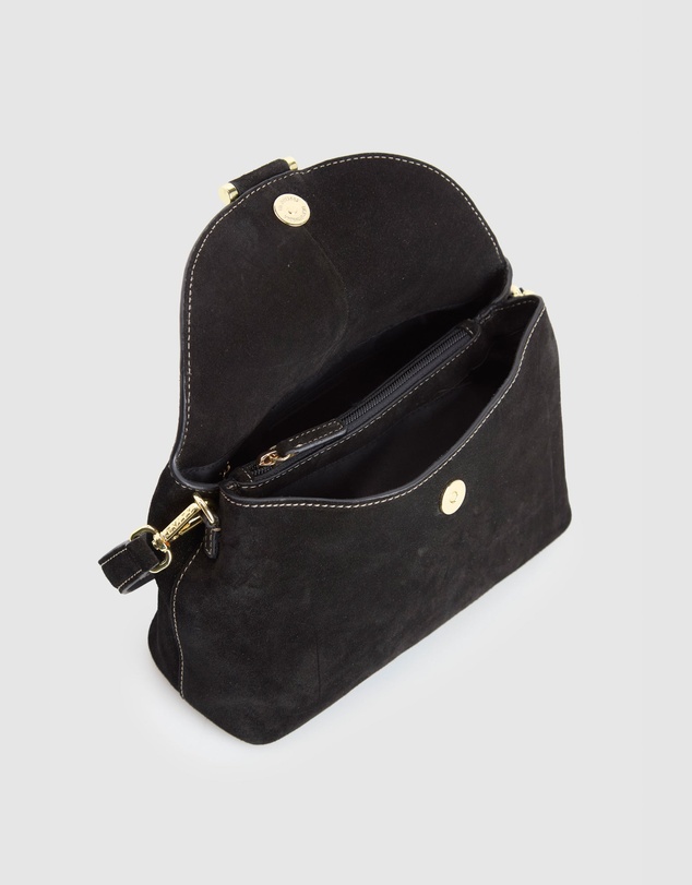 Evity - Iris Suede Leather Shoulder Bag
