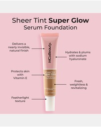MCoBeauty - Sheer Tint Super Glow Serum Foundation - 7-8 (Medium Dark)