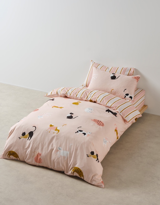 Linen House Kids - Cats 'n' Bows Quilt Cover Set