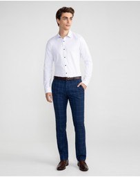 yd. - Wolfe Check Slim Dress Pant