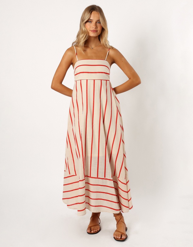 Petal & Pup - Brea Maxi Dress - Cream Stripe