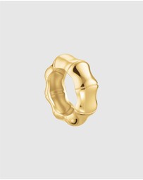 Rosefield - Statement Bamboo Gold-Tone Ring