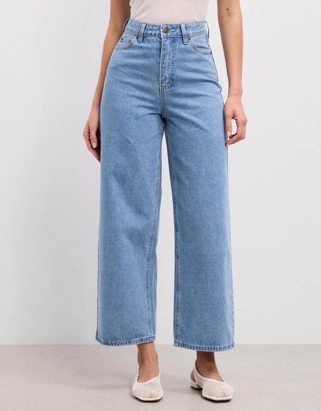 The Fated - Sarah Cropped Straight Wide Jeans
