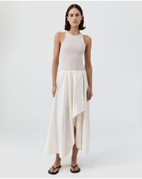 St. Agni - Knit Bodice Asymm Dress