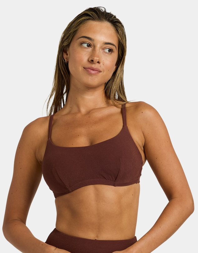 Roxy - Womens Palm Shadows Underwire D-Cup Bikini Top