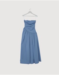 Revibe - Repaired AERE Kiera Strapless Midi Dress - AU 10
