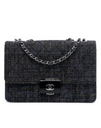 Pre-Loved by Azura Reborn - Pre-Loved Large Quilted Tweed Beauty Lock Flap
