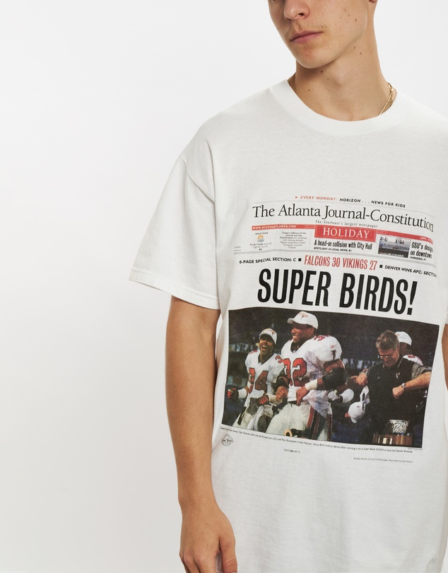 Vintage by The Real Deal - Pre Loved - 1999 NFL Falcons v Vikings Front Page Tee