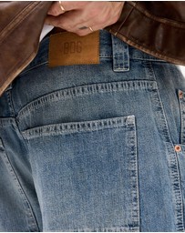BDG By Urban Outfitters - Blue Crosshatch Skate Jeans