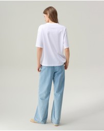 IDA+S - Sylvia Silky White T-shirt