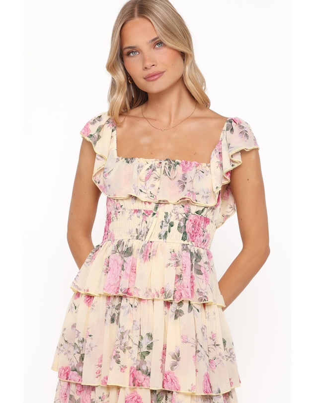 Petal & Pup - Belle Maxi Dress - Yellow Floral