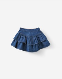 Cotton On Kids - Frill Denim Skirt