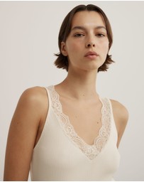 Witchery - Lace Rib Tank Top
