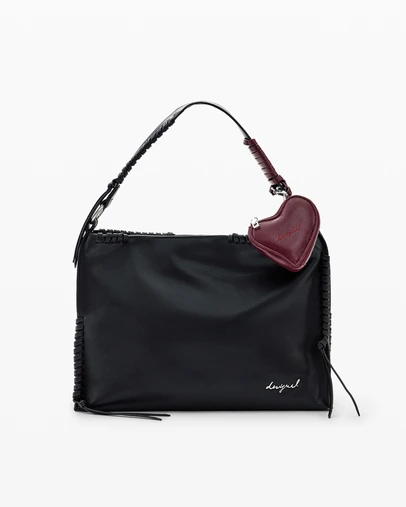 Desigual - Medium bag with heart charm