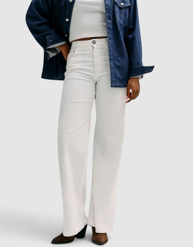 GUESS - Mid-Rise Bellagio Wide Leg Jeans