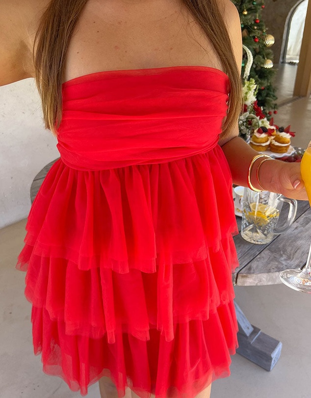 Beginning Boutique - Birthday Girl Red Mini Party Dress