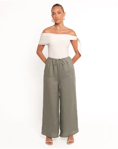 Petal & Pup - Clairo Linen Pant - Olive