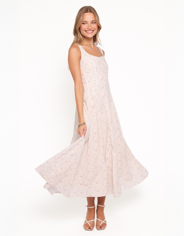 Petal & Pup - Rosabelle Midi Dress - Pink Floral