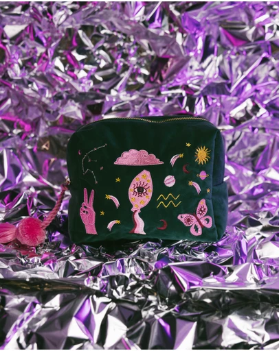 The Somewhere Co - Aquarius Astrology Cosmetic Case