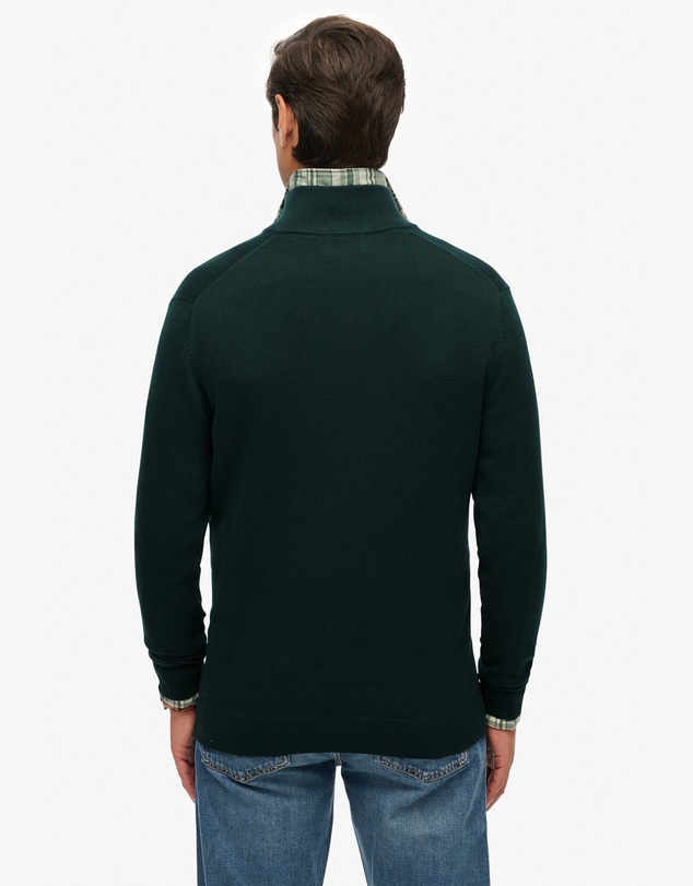 Superdry - Slim Fit Essentials Cotton Half Zip