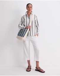 Sportscraft - Rosa Crop Linen Pant