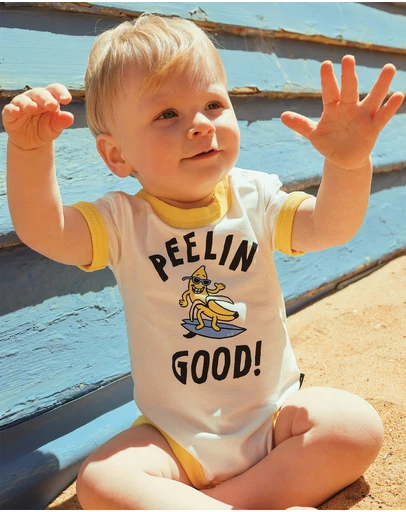 Rock Your Baby - Peelin' Good Ringer Bodysuit