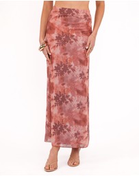 Petal & Pup - Bloise Maxi Skirt - Blurred Botanics