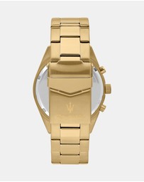 Maserati - Competizione 43mm Multifunction Gold Chronograph Watch