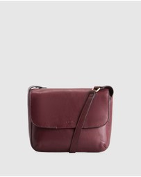 Evity - Sofia Leather Flap Crossbody Bag