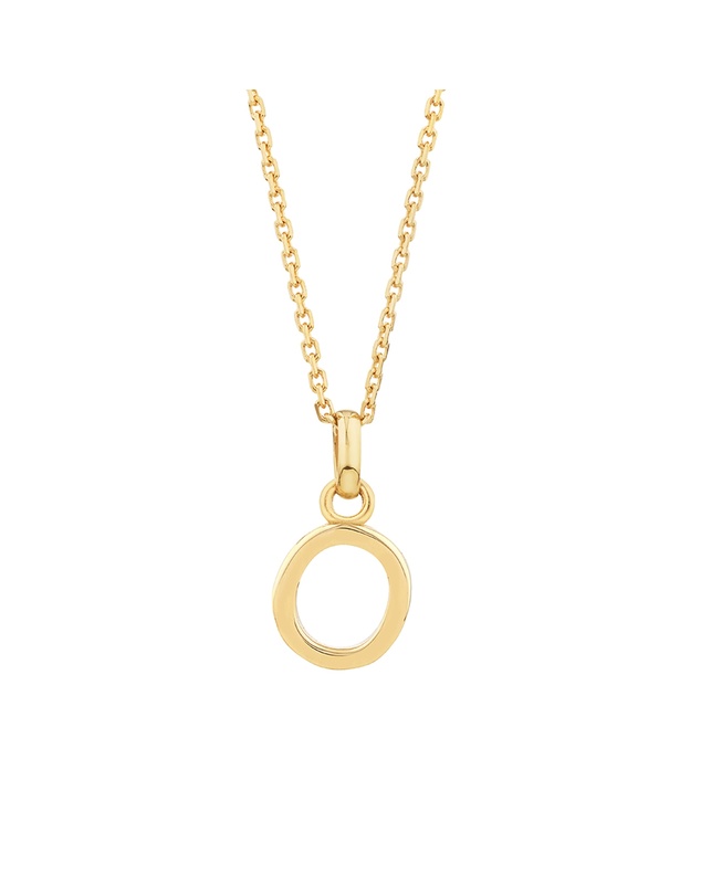 Michael Hill - O Initial Pendant in 10kt Yellow Gold