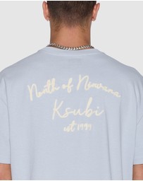Ksubi - Salud Biggie SS Tee Blue Mist