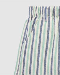 Purebaby - Pull on Striped Short -Kids-Babies