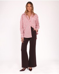 Petal & Pup - Adam Stripe Shirt - Pink