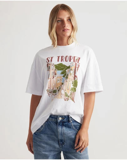 Decjuba - St Tropez Print Tee