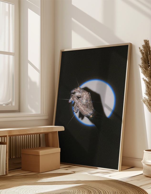 Olive et Oriel - Glitter Hand by Samantha Hearn Art Print