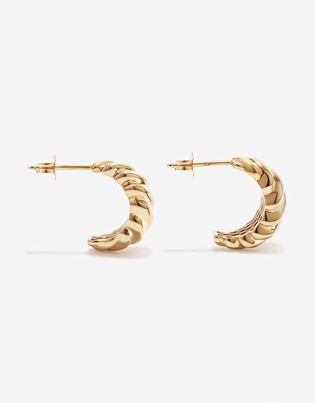 Michael Hill - Twist Drop Stud Earrings in 18Kt Vermeil