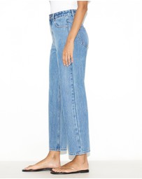 Dazie - Munich High Waisted Cropped Straight Leg Jeans