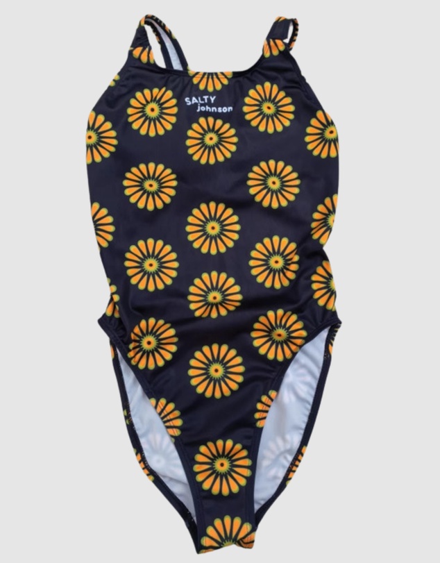 Salty Johnson - Retro Bloom Thick Strap One Piece
