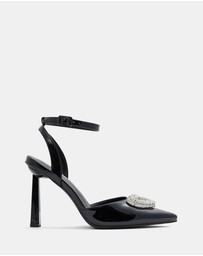 Call It Spring - Angellina Heart Ankle Strap Pump Heels