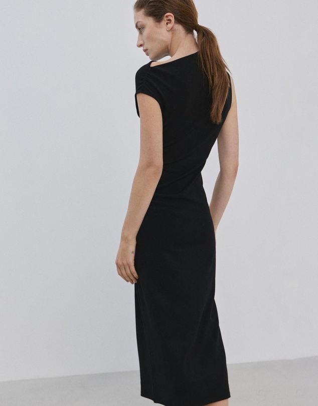 M.N.G - Asymmetrical Midi-Dress