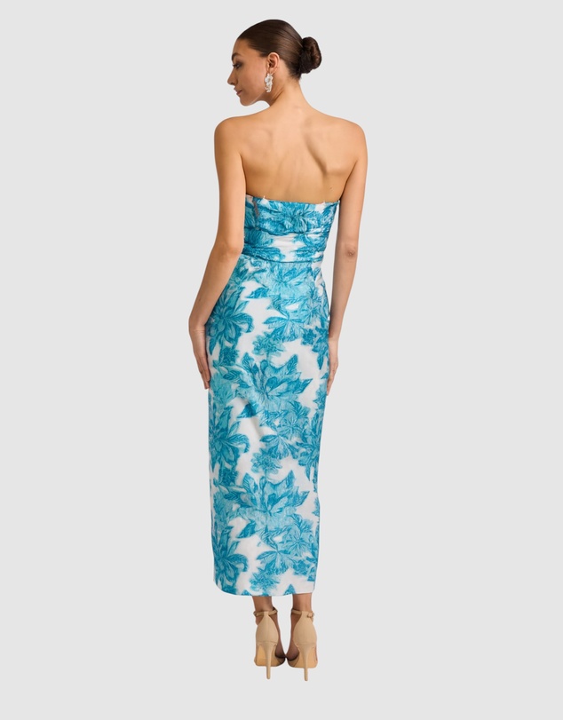 Romance by Honey and Beau - Seanna Bandeau V Neck Midi Dress