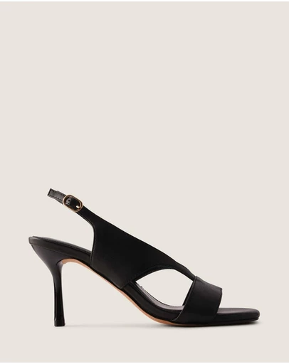 Shelly Shen - Bronte High Sandals Black Leather