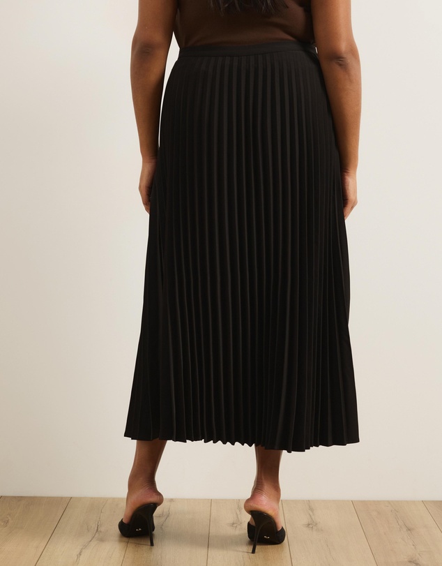 Atmos&Here Curvy - Evie Pleated Midi Skirt